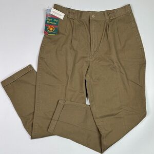 Vintage Bugle Boy Chino Pleated Pants Deadstock NWT 36x34